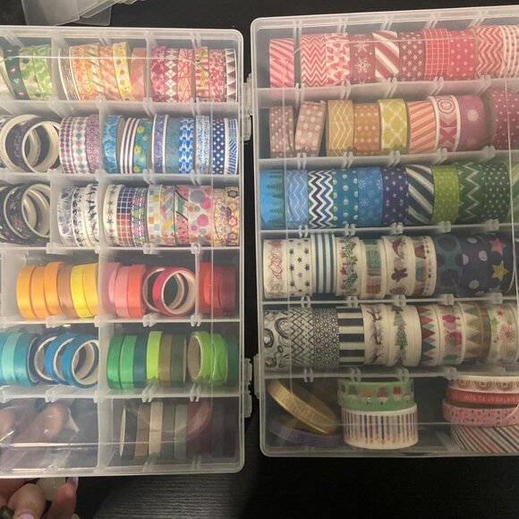 2pack 36 Grids Clear Plastic Organizer Box Container Jewelry Dividers women - Picture 3 of 14